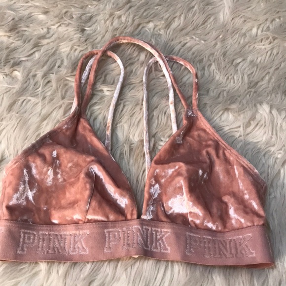 PINK Velour Bra - Picture 2 of 9